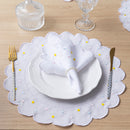 Kit 24 Pçs 12 Lugares Mesa Posta Sousplat Jogo Americano Poá