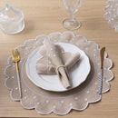 Kit 24 Pçs 12 Lugares Mesa Posta Sousplat Jogo Americano Poá