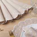 Kit 24 Pçs 12 Lugares Mesa Posta Sousplat Jogo Americano Poá