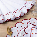 Kit 24 Pçs 12 Lugares Mesa Posta Sousplat Jogo Americano Poá