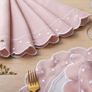 Kit 24 Pçs 12 Lugares Mesa Posta Sousplat Jogo Americano Poá