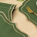 Kit 24 Pçs 12 Lugares Mesa Posta Sousplat Jogo Americano Escócia Bordado