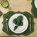 Kit 24 Pçs 12 Lugares Mesa Posta Sousplat Jogo Americano Escócia Bordado