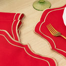 Kit 24 Pçs 12 Lugares Mesa Posta Sousplat Jogo Americano Escócia Bordado