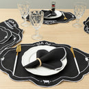 Kit 24 Pçs 12 Lugares Mesa Posta Sousplat Jogo Americano Churrasco Bordado