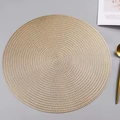 Kit Jogo Americano Souplat Redondo 38cm – Mesa Posta Elegante (4 ou 6 Peças)