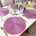 Kit Jogo Americano Souplat Redondo 38cm – Mesa Posta Elegante (4 ou 6 Peças)