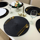 Kit Jogo Americano Souplat Redondo 38cm – Mesa Posta Elegante (4 ou 6 Peças)
