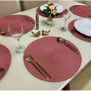 Kit Jogo Americano Souplat Redondo 38cm – Mesa Posta Elegante (4 ou 6 Peças)