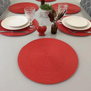 Kit Jogo Americano Souplat Redondo 38cm – Mesa Posta Elegante (4 ou 6 Peças)