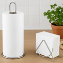 Kit em Inox – Porta Papel Toalha Slim e Porta-Guardanapo
