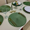 Kit Jogo Americano Souplat Redondo 38cm – Mesa Posta Elegante (4 ou 6 Peças)