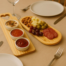 Tábua de Frios com Ramequins em Porcelana e Bandeja – Kit para Servir com Elegância