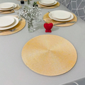 Kit Jogo Americano Souplat Redondo 38cm – Mesa Posta Elegante (4 ou 6 Peças)