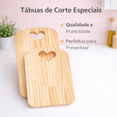Tábua de Frios com Petisqueira em Madeira – Kit para Mesa Posta Elegante