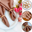 Argola Porta Guardanapo de Madeira para Mesa Posta, Almoço, Jantar e casamento
